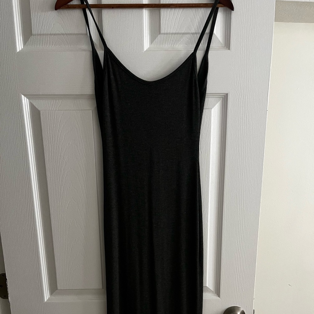 Rumored Grey Lowback MIDI dress